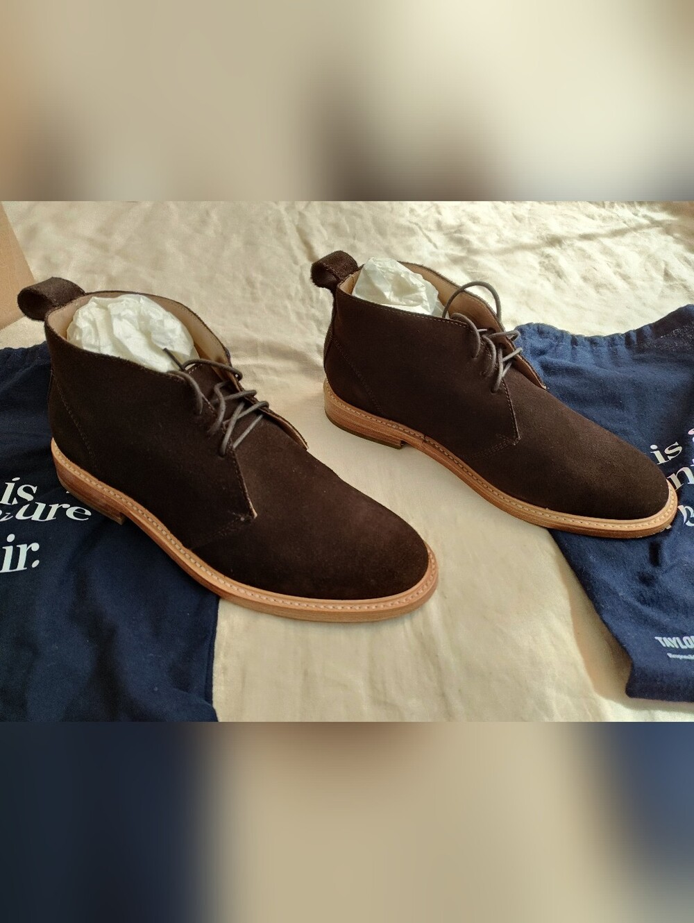 Taylor Stitch The Chukka in Weatherproof Chocolate Suede